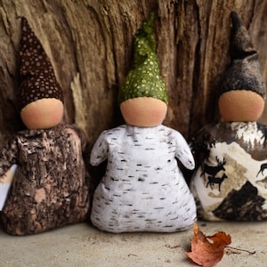 Custom Weighted Waldorf Doll Natural Gift for Girls or Boys Steiner Wool Waldorf Pocket Doll - Set of Three