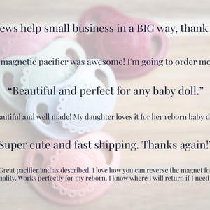 Magnetic Pacifier for Reborn Doll Pacifier Honeybug Precious Vintage Doll Pacifier image 17