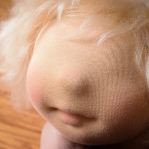 Waldorf Doll Hair Mohair Fabric for Doll Making Blonde Cloth Doll Hair for Baby Doll Mohair for Doll Wig Making Supplies