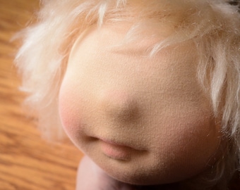 Waldorf Doll Hair Mohair Fabric for Doll Making Blonde Cloth Doll Hair for Baby Doll Mohair for Doll Wig Making Supplies
