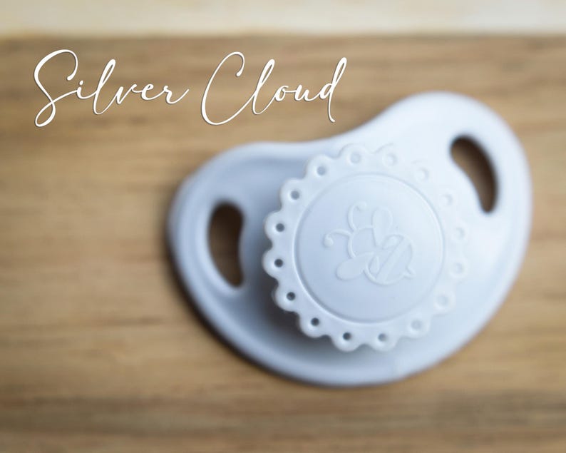 Magnetic Pacifier for Reborn Doll Pacifier Honeybug Precious Vintage Doll Pacifier Silver Cloud