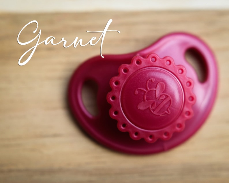 Magnetic Pacifier for Reborn Doll Pacifier Honeybug Precious Vintage Doll Pacifier Garnet