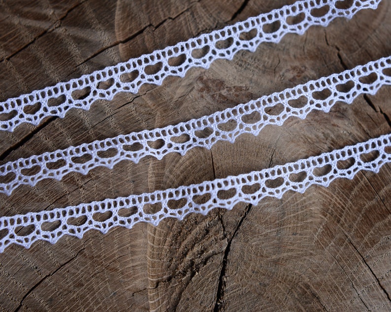 1/4 Lace Edging Heirloom Lace Trim White Cotton Etsy