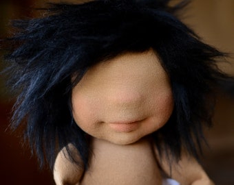 Waldorf Doll Wig Baby Doll Making Supplies Mohair Fabric Doll Wig for 14" Doll