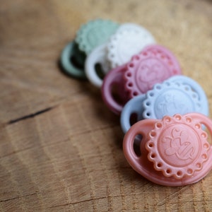 Magnetic Doll Pacifier - Magnetized Micro Preemie Pacifier - Honeybug Preemie Size Precious Vintage Pacifier