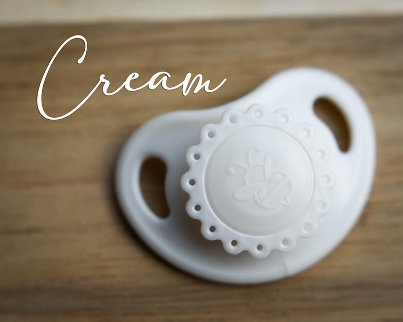 Magnetic Pacifier for Reborn Doll Pacifier Honeybug Precious Vintage Doll Pacifier Cream