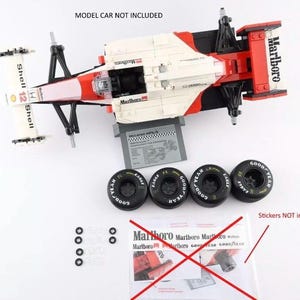 LEGO ICONS Ayrton Senna F1 McLaren Mp4 / 4 Ersatzräder Reifen KEINE Sticker 10330