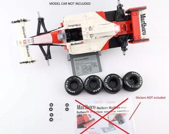 LEGO ICONS Ayrton Senna F1 McLaren Mp4/4 Replacement wheels Tires NO Stickers 10330