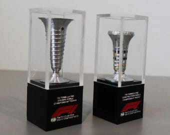 World F1 Formula One Championship & Constructors Replica Trophies 1:12 scale