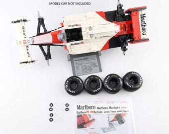 LEGO ICONS Ayrton Senna F1 McLaren Mp4/4 Replacement wheels Tires and Stickers 10330