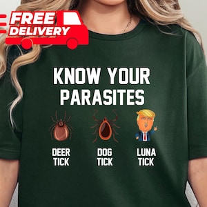 Know Your Parasites Shirt, Anti Trump Shirt, Election Day Shirt, Funny Trump Shirt, Sarcastic Trump Shirt, Anti Trump Tee, Trump Shirt, Gift