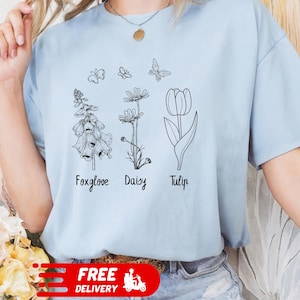 Subtle FDT Shirt, F*ck Donald Trump Tshirt, Floral FDT Gift, Flower Anti Trump T-shirt, Anti MAGA Shirts, Political T shirt, Feminist Gift