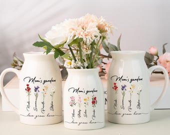 STREHLA ソフトブルーとブラックのミッドセンチュリー花瓶、ドット装飾