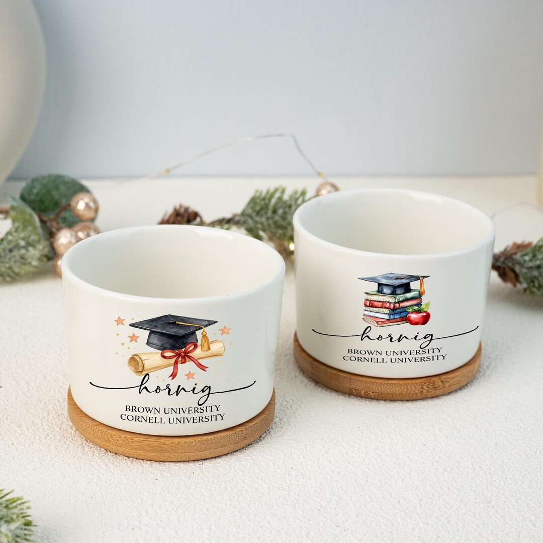 Personalized Graduation Ceramic Plant Pot,custom Name Planter,class of ...