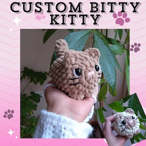 CUSTOM Crochet Handmade Kitty Plushie
