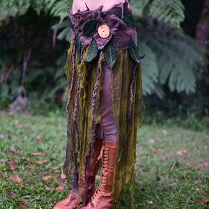 Nuno Felted Tree Roots Skirt/shawl-pixie Belt-woodland Costume-nymph ...