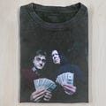 Harry and Sna Money Stacks Comfort Colors Shirt, Wizard Meme Graphic Tee, Magic School Humor Streetwear, Fan Gift