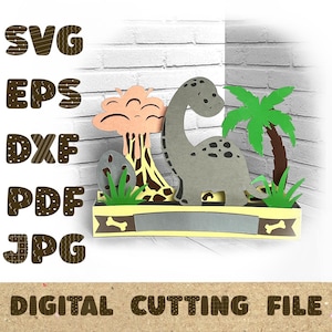 dinosaurus kaart gesneden bestand papier gesneden dino pop-up kaart svg, gunst lasergesneden t-rex verjaardag