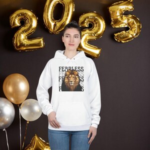 Fearless Unisex EcoSmart® Pullover Hoodie Sweatshirt, Hooded Sweatshirt, Eco-Friendly Sweatshirt, Gender Neutral Hoodie, Fearless Clothing,