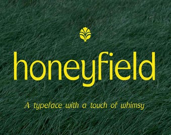 Fuente serif elegante: Honeyfield - Fuente cursiva para invitaciones de boda