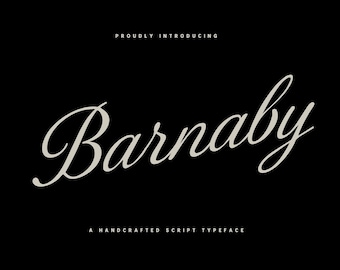 Barnaby Script – Elegante Hochzeitsschreibschrift | Romantische Kalligraphie Schrift für Einladungen, Branding & Papeterie