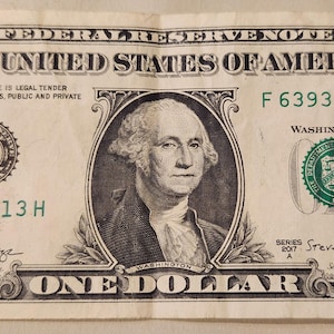 2017A Series Dollar Bill Fancy Serial Number Every 2 Numbers has a 3 Serial Number 63933913 (63-93-39-13)