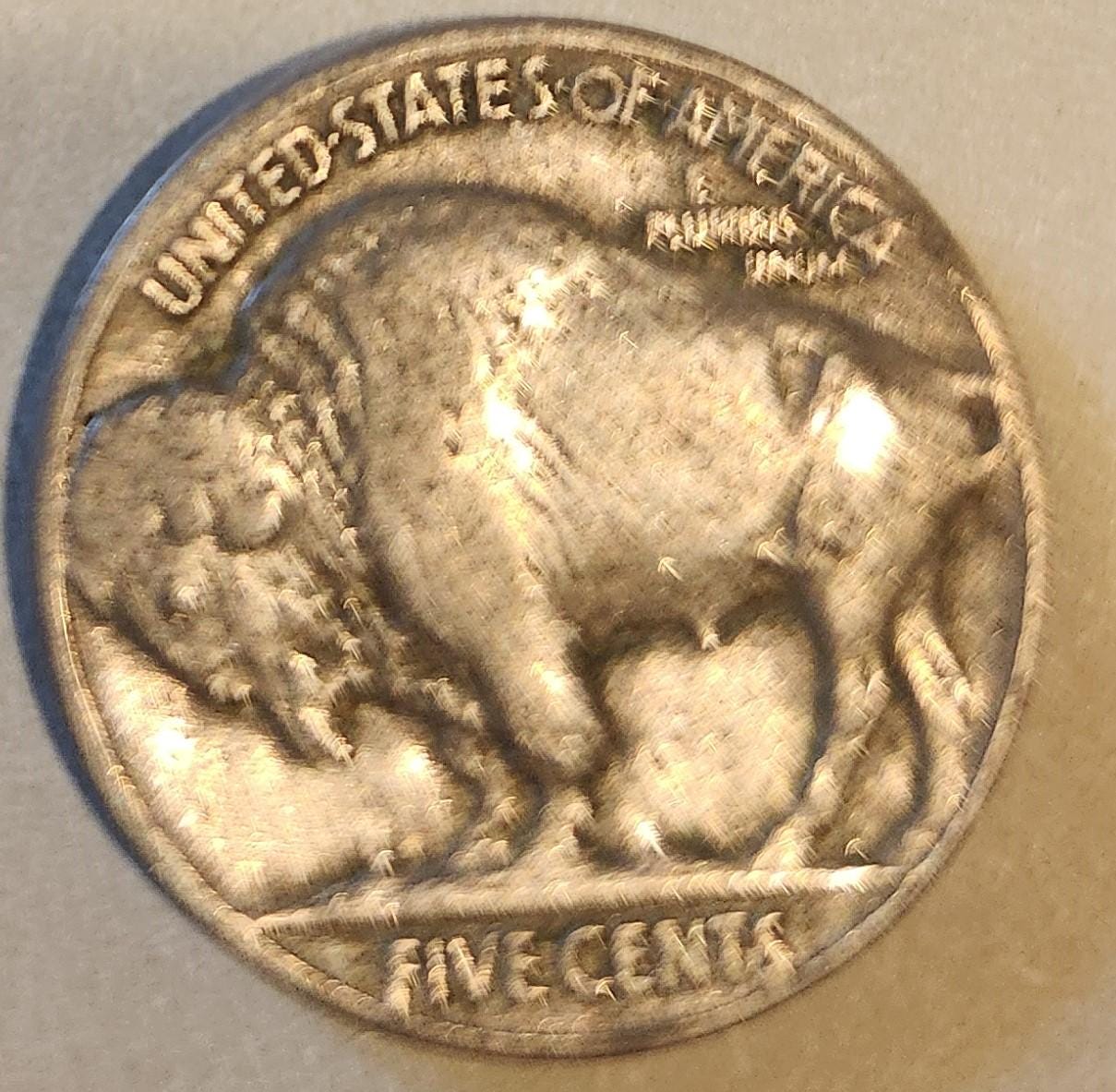 ★美しい虹色トーン★ 1935バッファローニッケルインディアンヘッドアンティーク Rare 1935 Indian Head Buffalo Nickel - Etsy