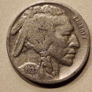 1937 Indian Head Buffalo Nickel