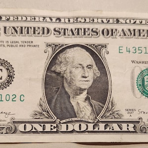 2017A Series Dollar Bill Consecutive 6 Numbers 43512102 (012345) and 2 Pair