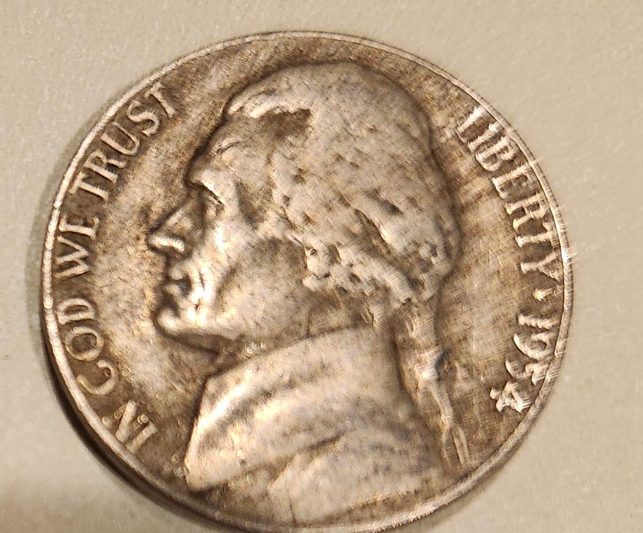 1954 No Mint Mark Jefferson Nickel - Etsy