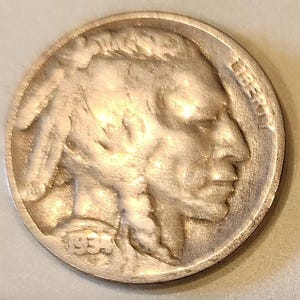 1934 Indian Head Buffalo Nickel