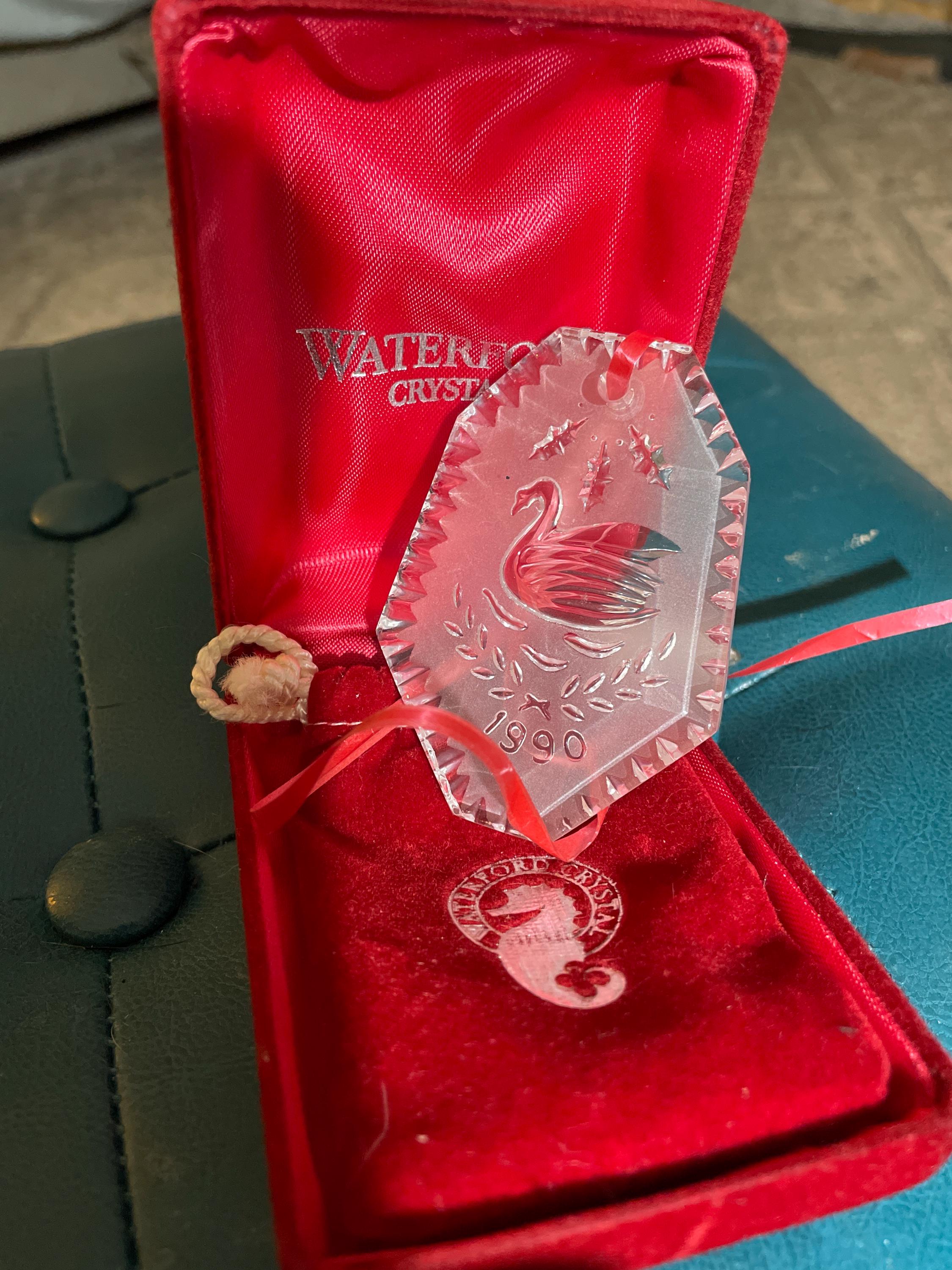 Waterford Crystal 12 Dars of Christmas 1990 ornament.
