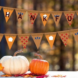 Printable Pie Slice Banner | Thanksgiving Decor | Pumpkin Pie, Blueberry Pie, Cherry Pie Pendant Garland | Thankful Flag Banner