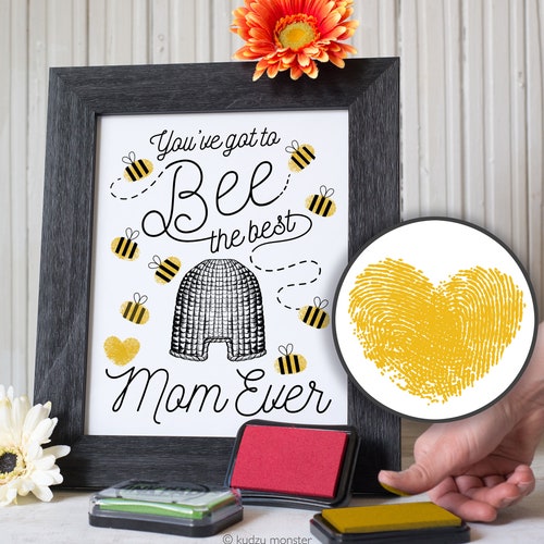 Finger Paint Mother's Day Printable Lightning Bugs Firefly Etsy