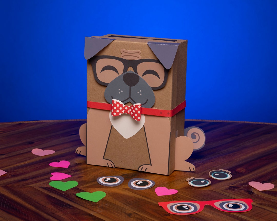 pug-valentine-box-printable-decor-kit-cute-puppy-dog-valentine-s-mailbox-craft-kit-diy-shoebox