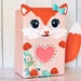 Fox Valentine Box Printable Decor Kit 3D nose, eye options, 3D bow, optional sunglasses, woodland mailbox for school valentine's day cards