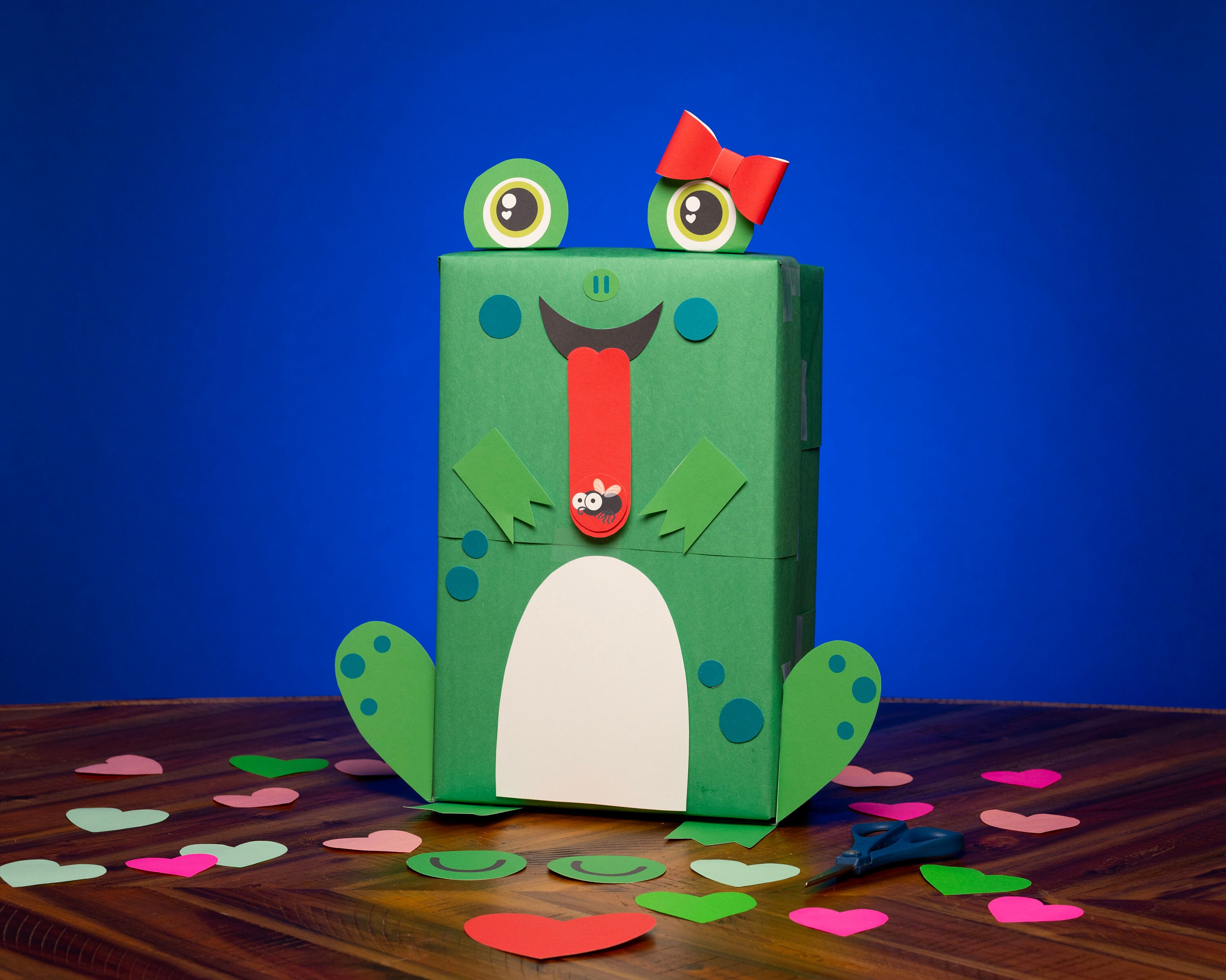 Frog Valentine Box Printable Decor Kit, Cute Animal Valentine's Mailbox  Craft Kit DIY Shoebox, Print at Home - Etsy