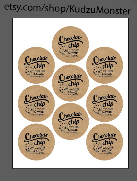 Mason Jar Chocolate Chip Cookies (+ Printable Tags)