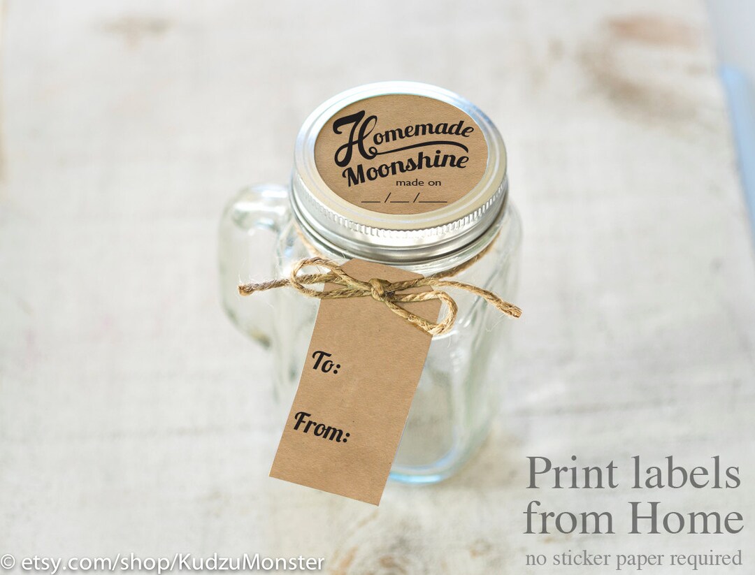 The Easiest Way to Make Clear Stickers - DIY Clear Labels for Jars