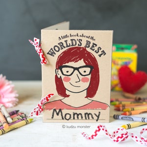 INSTANT DOWNLOAD Moederdag activiteitenboek leuke kinderen kleuren afdrukbare teken en schrijf dingen over moeder, stiefmoeder, oma, oma, mama