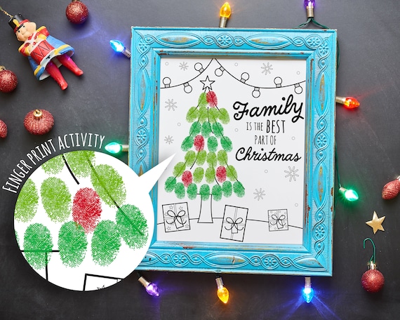Christmas finger sales painting ideas