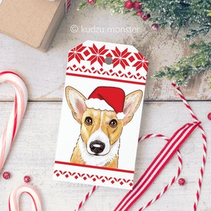 Corgis Hund Geschenkanhänger - Sofortiger Download Geschenkanhänger zum Ausdrucken von zu Hause zum Ausdrucken