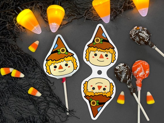 Printable Scarecrow Sucker Covers - Cute Kawaii Scare Crow Lollipop ...