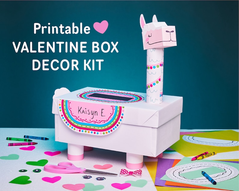 10 Cute Animal Valentines Box Decorating Kits – Kudzu Monster