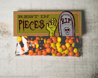 INSTANT DOWNLOAD Halloween Zombie Brains Treat Topper Candy | Etsy