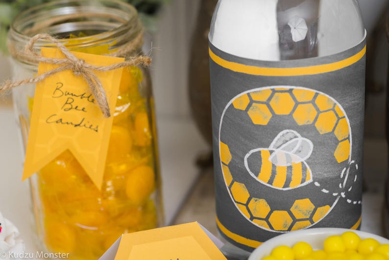 BEE Day Birthday Party Kit Bumble Bee Themed 1st Birthday, 2nd Birthday ...