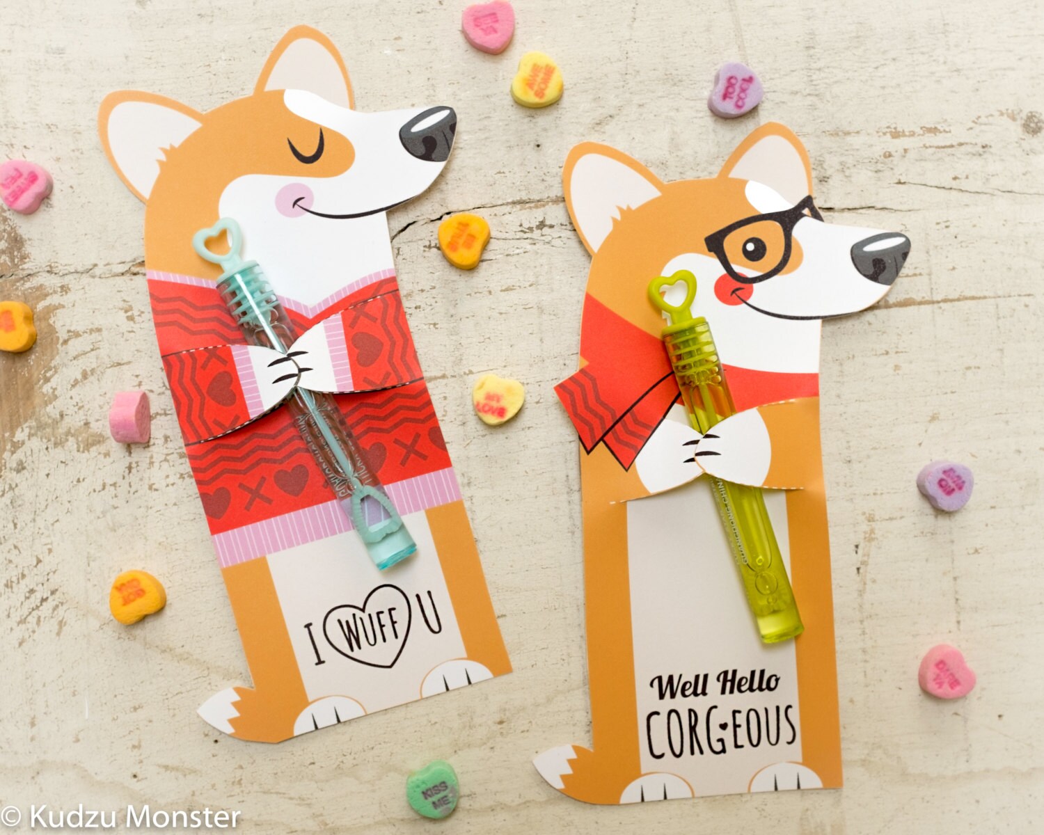 Corgi Dog Valentine Printable Welsh Corgi Puppy Non Candy