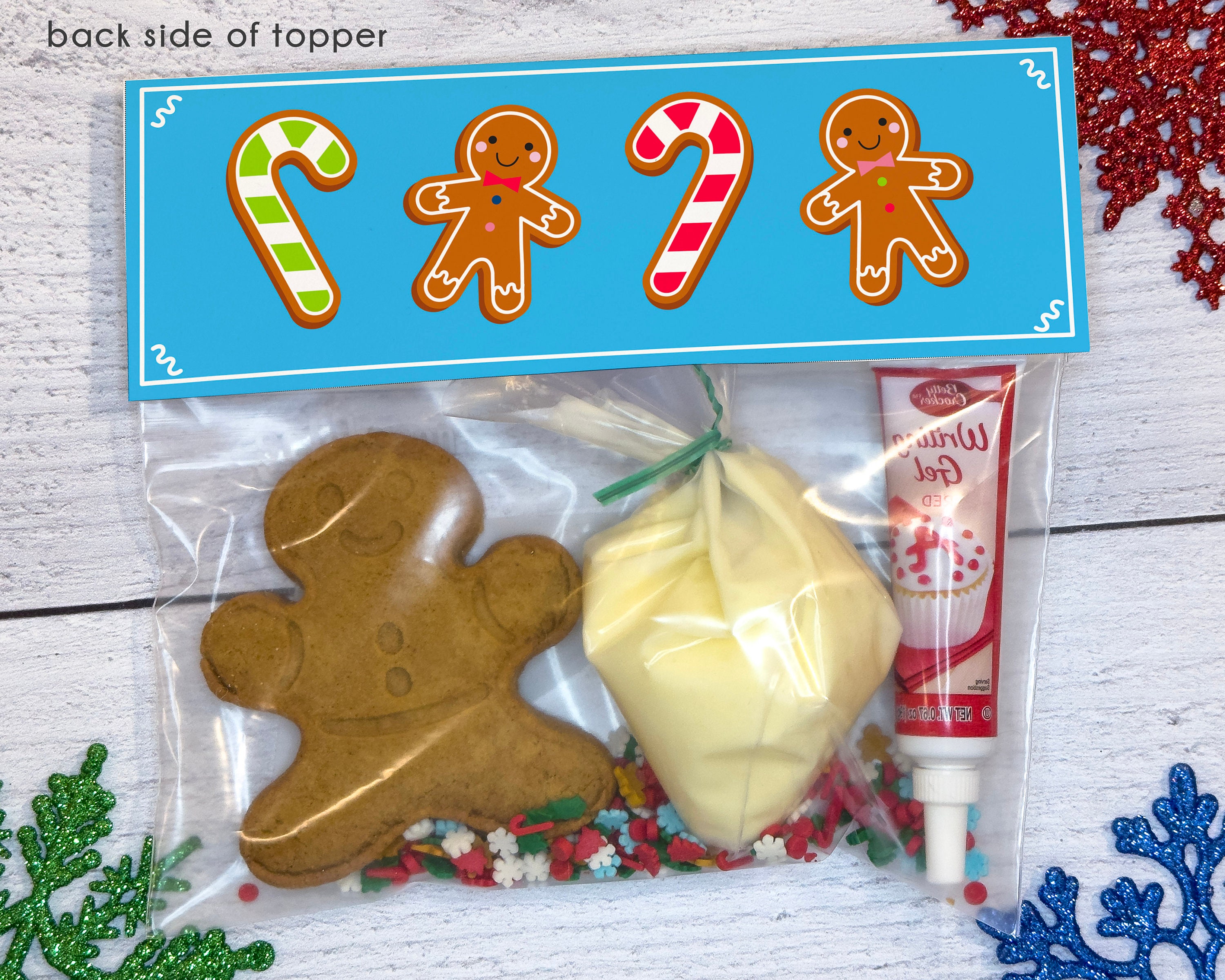 Printable Treat Topper for a Build Your Own Snowman Activity Kit