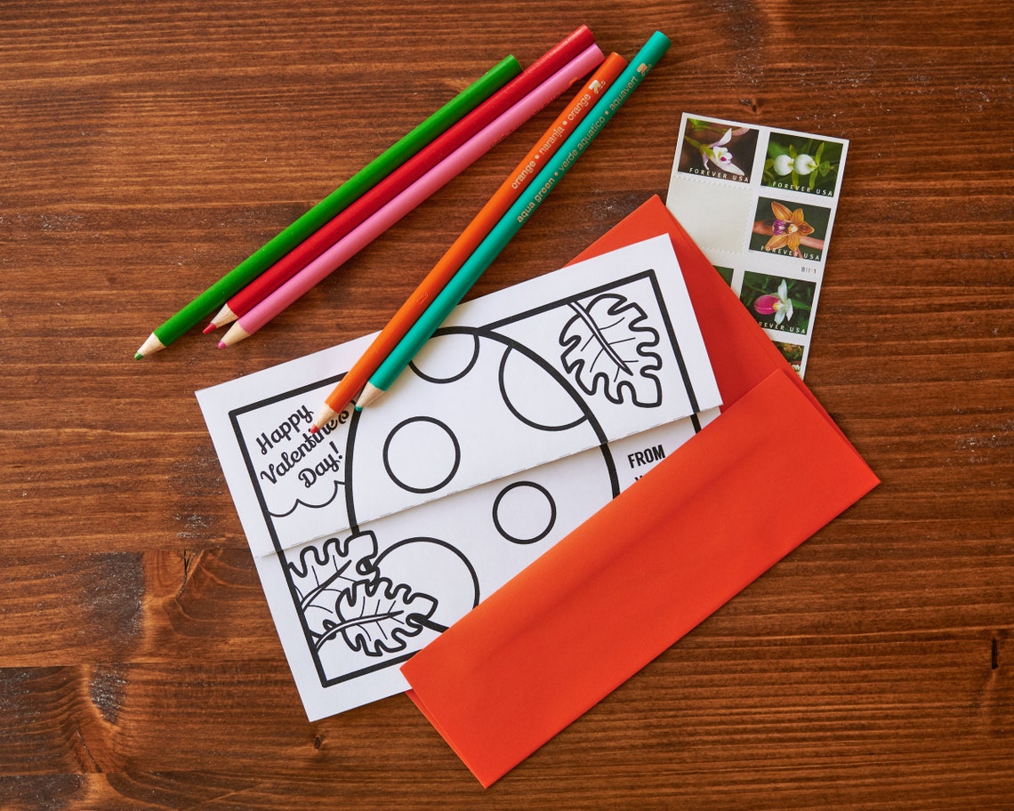 Longneck Dinosaur Egg Valentine Folding Surprise Coloring Page Card ...