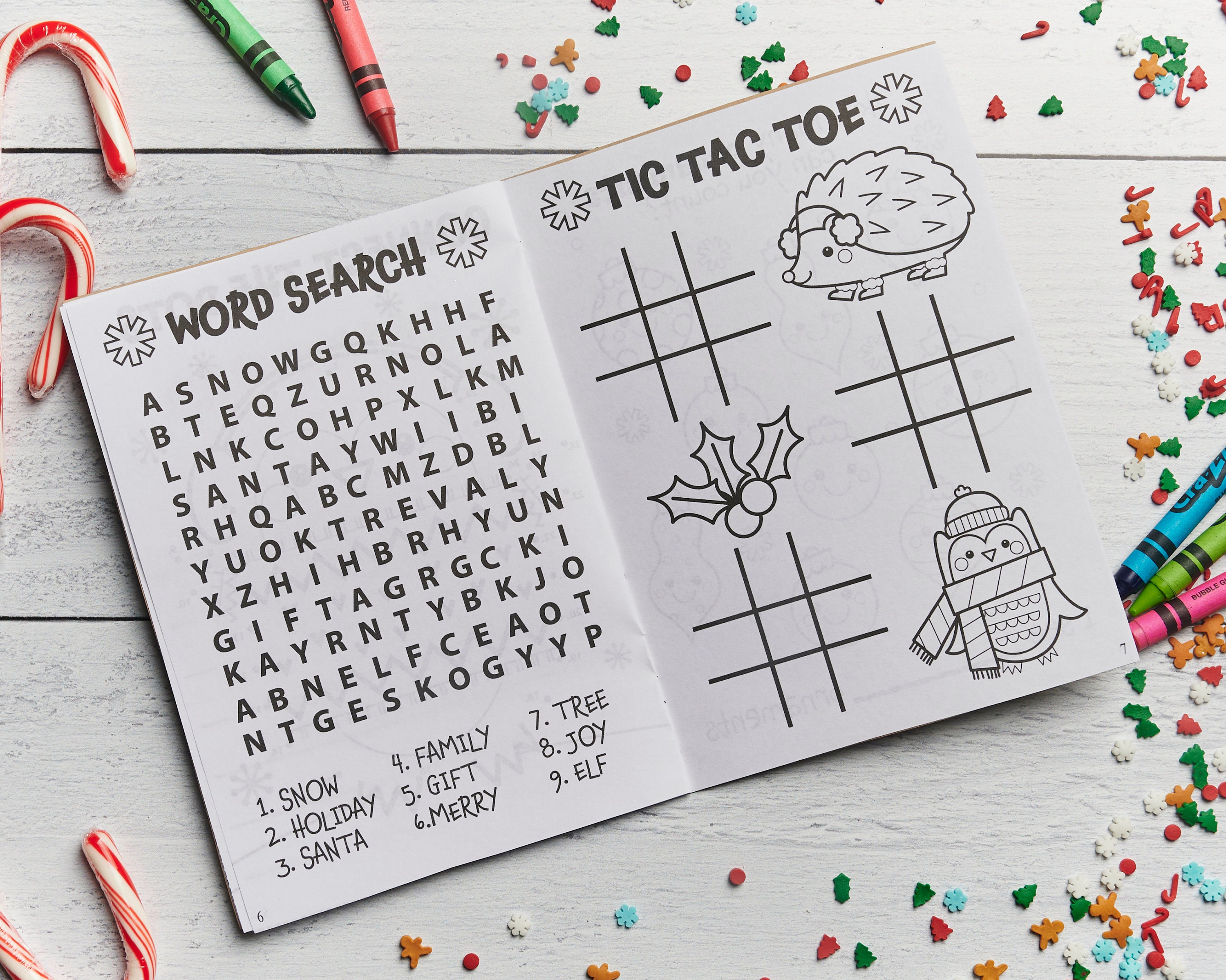Printable Christmas Activity Book for the Kids Table | Santa Coloring ...